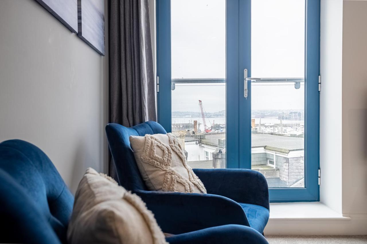 Elegant Fresh Spacious Two Bed Apartment - Juliet Balcony - Sea, Marina, Harbour Views, English Riviera Clock Tower Торки Екстериор снимка